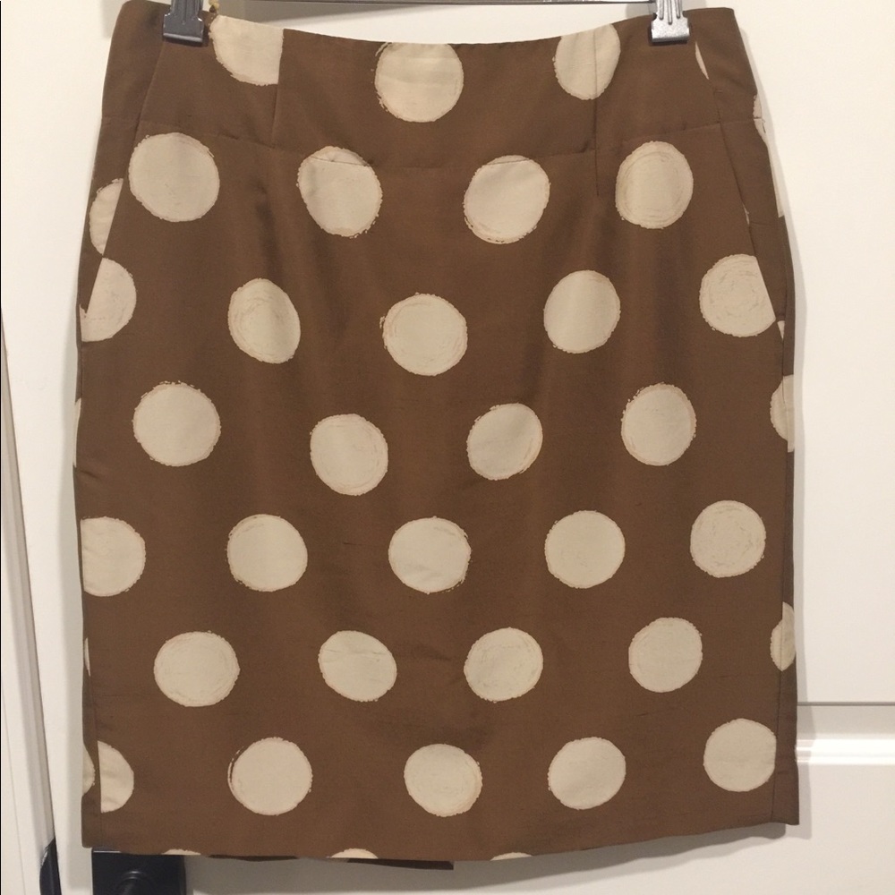 Silk polka dots skirt